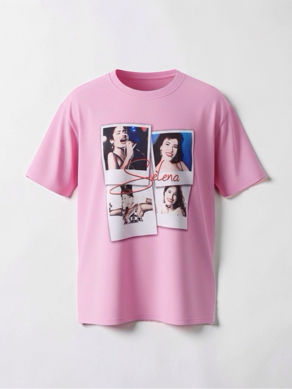 Official Selena Pink Graphic Tee 1X 100% Cotton